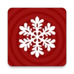 cutting snowflake from paper android application logo